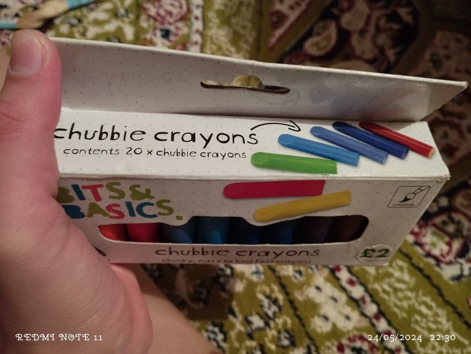 Chubbie crayons 20штук