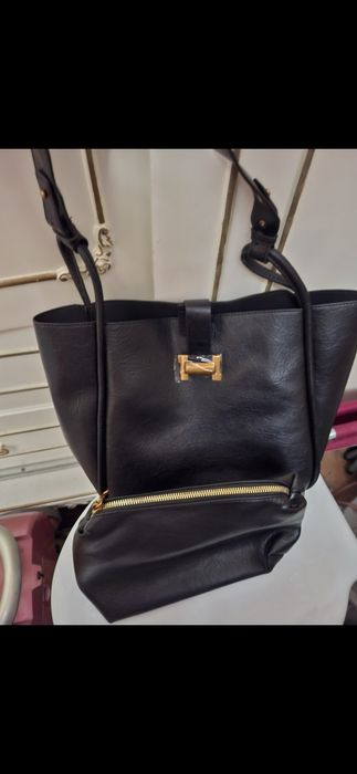 Новая кожаная сумка двойка