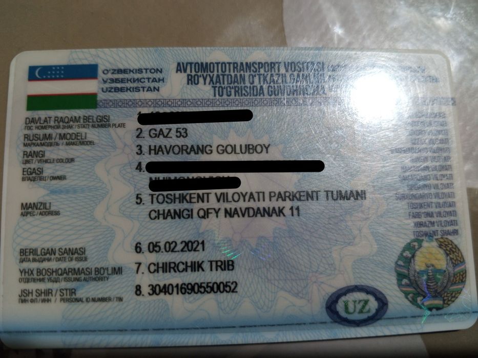 Gaz 53 sotiladi 6ta baloni yangi