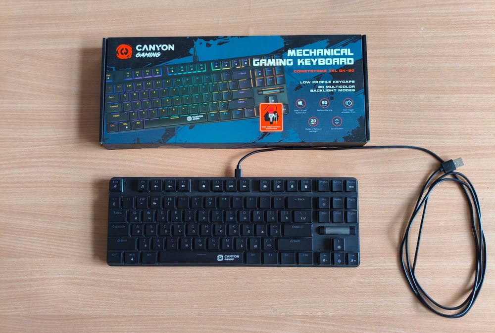 Механическая игровая клавитатура Canyon Cometstrike TKL GK-50