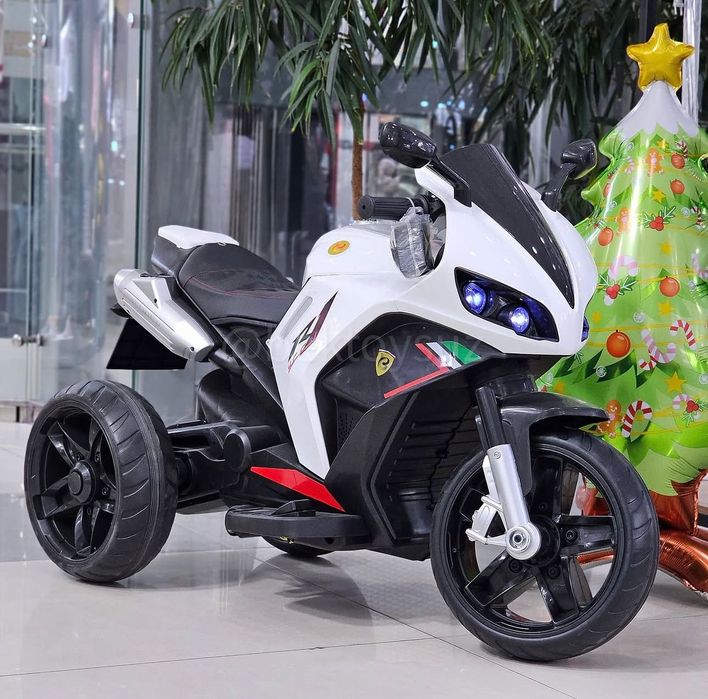 Детский мотоцикл Kawasaki Ninja 900S 12V с музыкой Bluetooth до 70кг