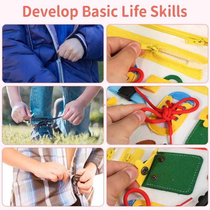 Бизиборд образователна книжка Монтесори активна дъска за игра подарък