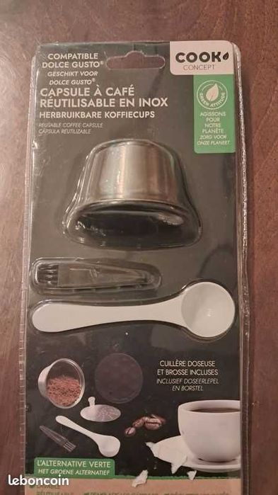 2 x Kit Capsula reutilizabila cafea Inox Pentru Dolce Gusto reincarcabila