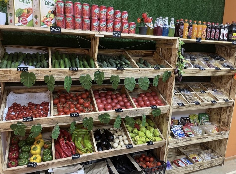 Овощные полки. Стеллажи. Недорого