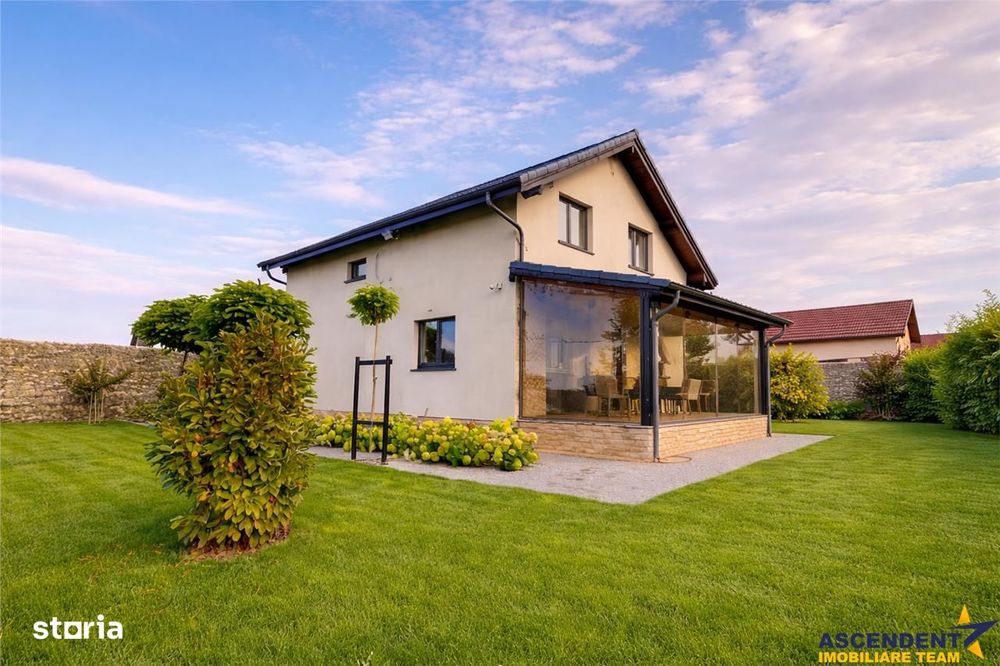 Tur 3D! Vila individuala, tehnologie smart, teren 1.000 mp,Tarlungeni,