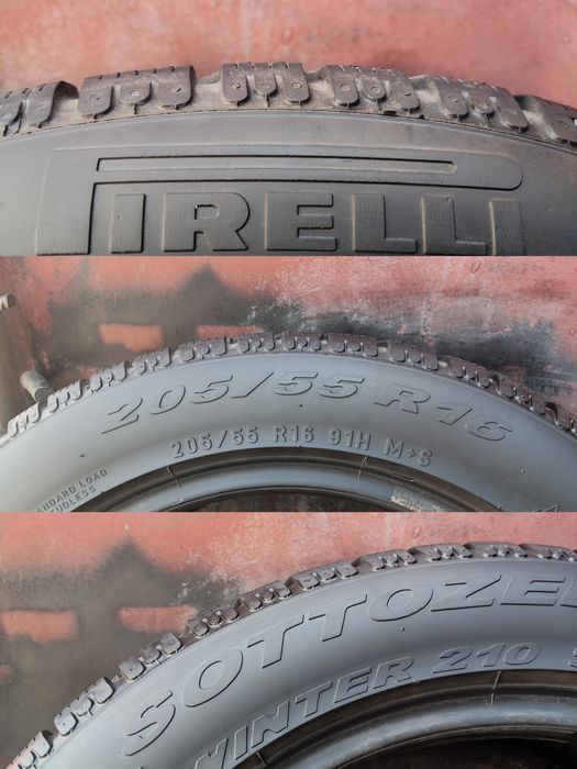 2бр. зимни гуми 205/55/16 Pirelli