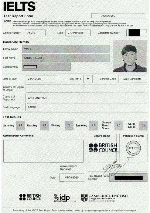 IELTS and General English Teacher