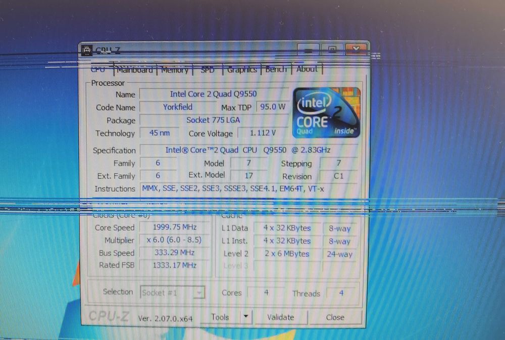 Продавам процесор-Intel® Core™2 Quad Processor Q9550