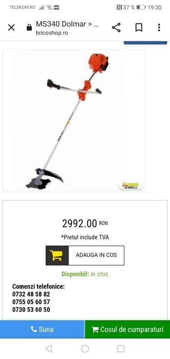 Vând motocoasă Delmar în stare bună de funcționare