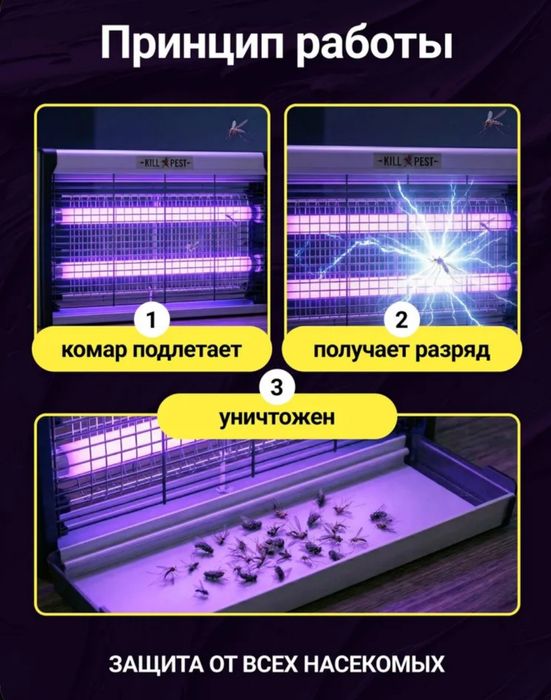 Ультрафиолетовая ловушка от мух и комаров