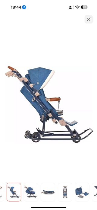 Зимняя санка коляска