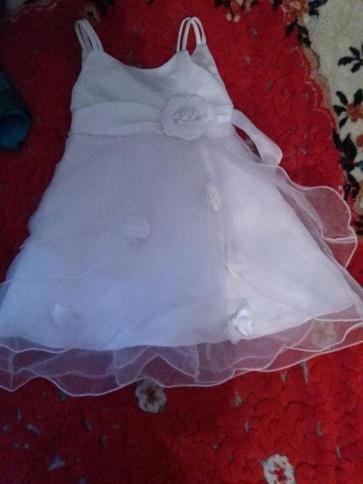 rochie mireasa superba balerini voal accesorii + rochita sau schimb