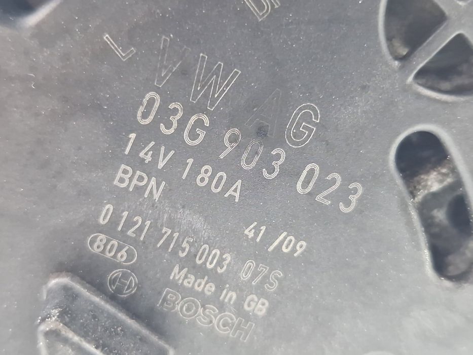 Alternator Skoda Superb II (3T4) [Fabr 2008-2015] 03G903023 2.0 TDI CB