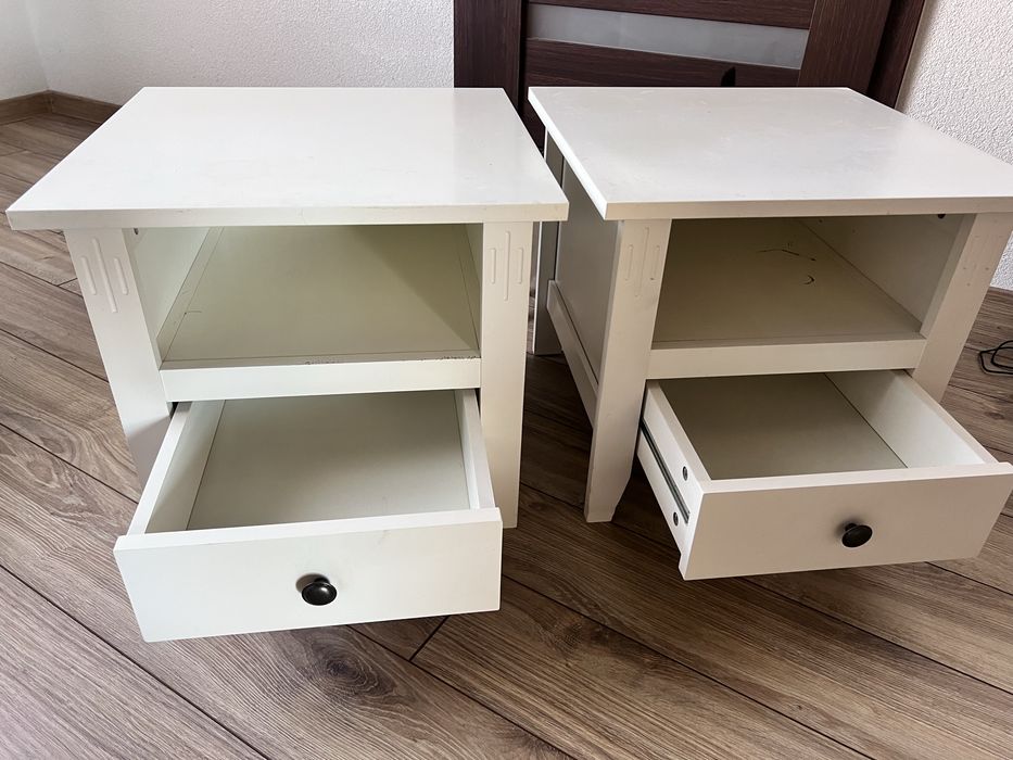 Set de 2 noptiere din mdf vopsit