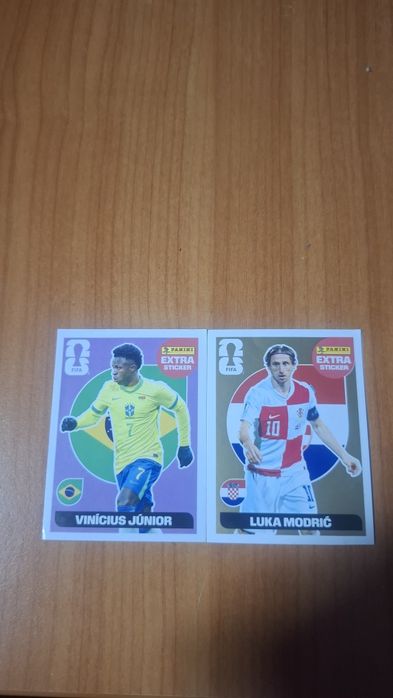 Luka Modrić gold + Vinicius Jr base extra-stiker , Cupa mondiala 2026
