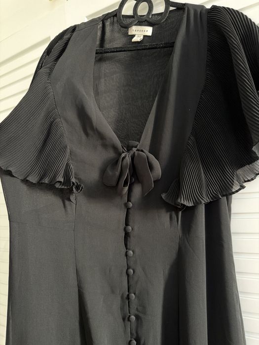 Платье черное шифоновое