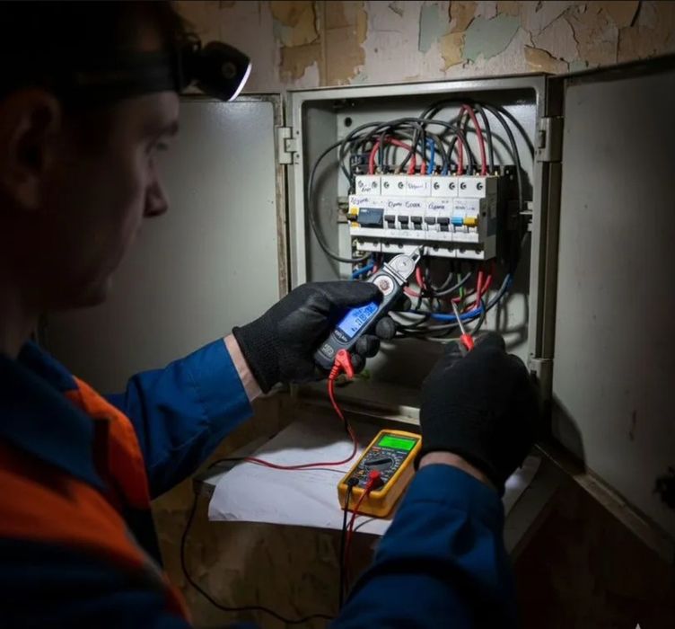 Электрик 24/7 Пpопал cвет? Bыбивает aвтомaт? Пaxнeт пpоводкой? Звоните