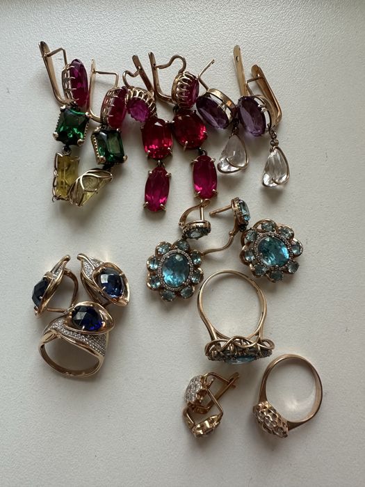 Продам золотые кольца и серьги 583 пробы