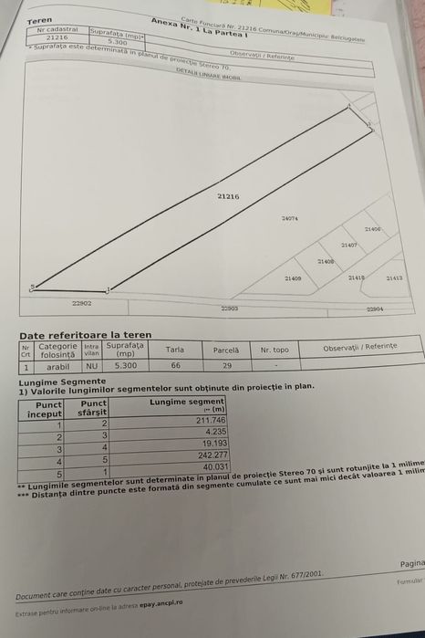 Teren intravilan Belciugatele