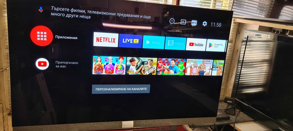 55 инча OLED телевизор Metz blue 55DS9A62A - 4k/ UHD /Android TV/Smart /wi-fi