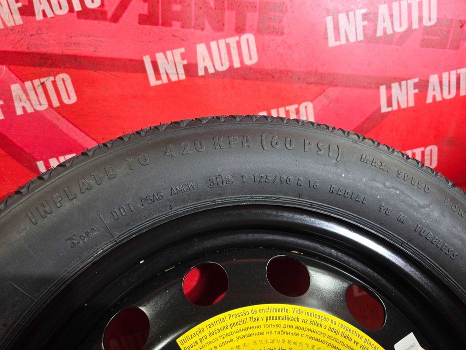 KIT Roata Rezerva SLIM 5x112 16'' VW Bettle Caddy Passat Golf T-ROC