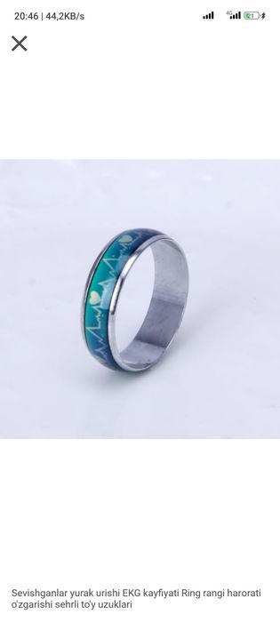 Uzuklar qorongʻuda yonib turadi