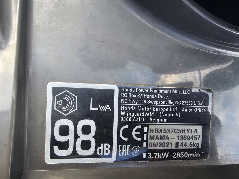 Mașina de tuns iarba / gazon Honda HRX 537, Modelul nou