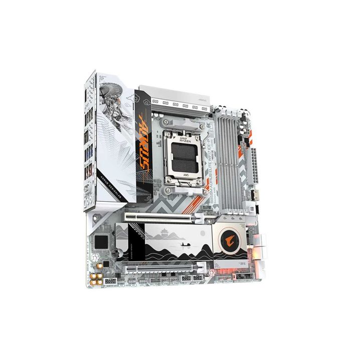 { Материнская плата Gigabyte B850M AORUS ELITE WIFI7 ICE-P AM5