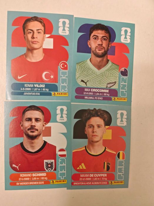 Разменям или продавам карти Panini World cup 2026 и Adrenalyn XL