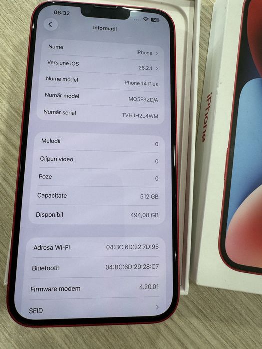 iphone 14 Plus 512gb red edition