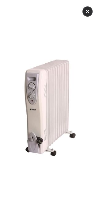 Calorifer electric cu ulei Noveen 2500 W, 11 elementi, 3 trepte de putere, Alb