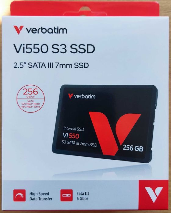 НОВ SSD Verbatim VI550 S3 2.5" 256 GB