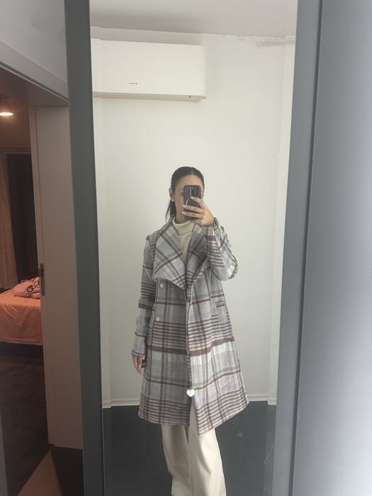 Зимно палто с колан