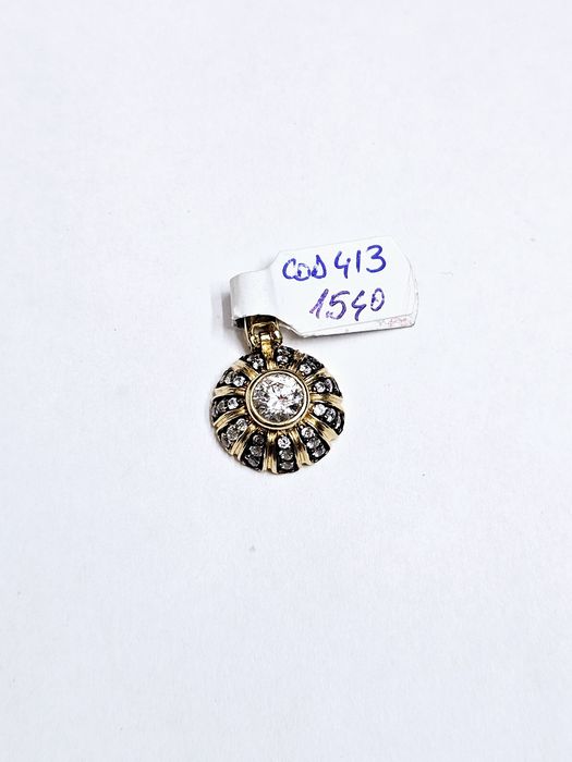 Vand pandantiv din aur 14 k 3.21 g cod 413