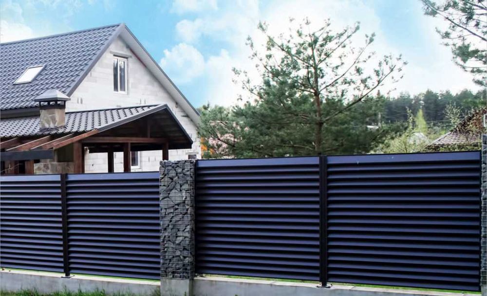 Заборы - жалюзи еврожалюзи