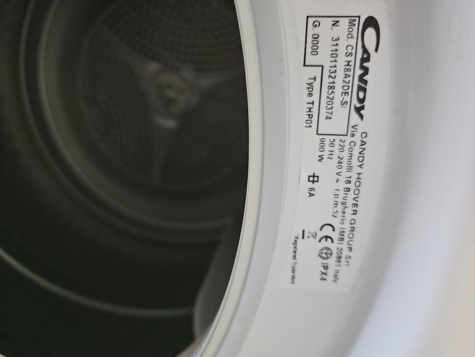 Uscător de rufe Candy Hoover Smart CS H8A2DE-S – 8 kg