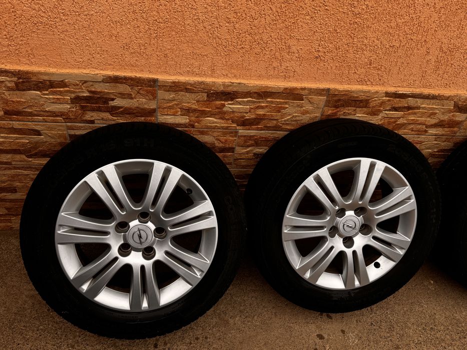 Jante aliaj Opel +cauciucuri vara /205/55 R16/Astra/Zafira/