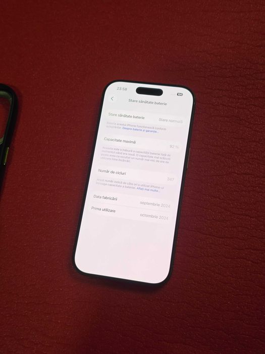 iPhone 16 Pro 128GB Natural Titanium bateria 92%