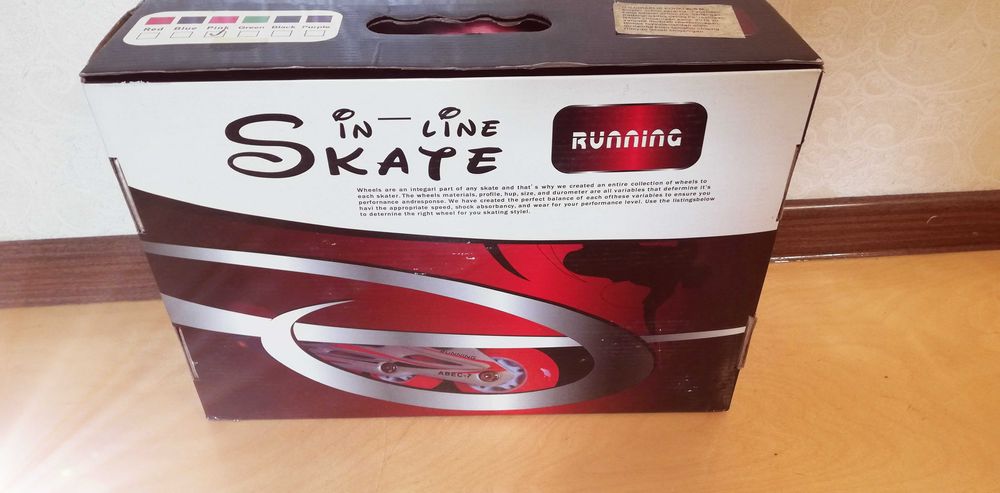 Роликовые коньки Cougar розовые, регулируемые (180-205мм), б/у