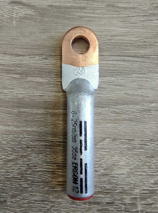 Биметални кабелни накрайници обувки 25мм2(35mm2) за пресоване комплект