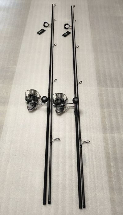 SET 2 Lansete FL VIPER 3.90m 3.5 LBS 2 tronsoane + 2 Mulinete JS10000