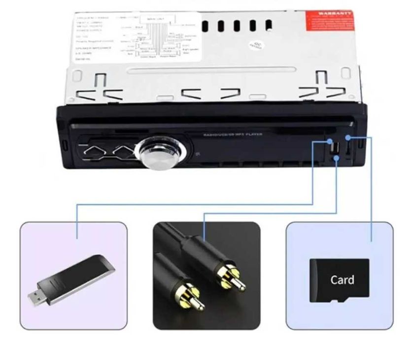 MP3 player за кола Bluetooth, USB, SD, AUX, LCD DISPLAY - 4x50w