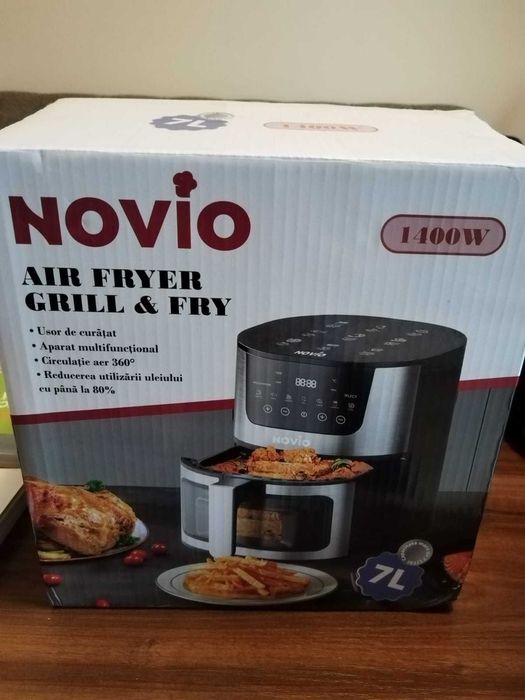 Friteuză cu aer cald  Novio, 1400W, 7L