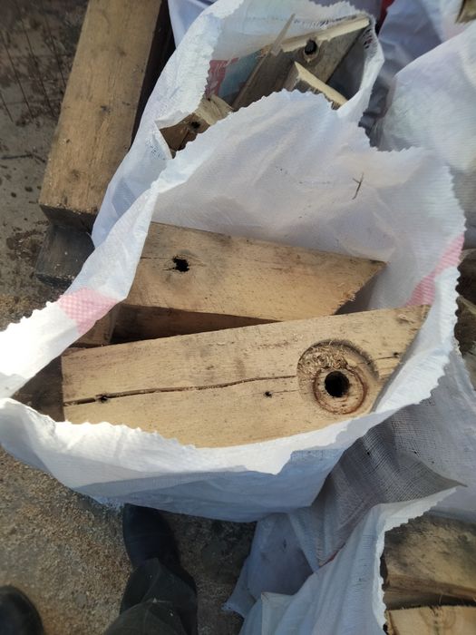 Дрова в мешках 1000тг