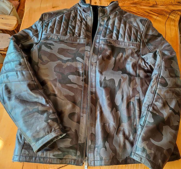 Ново Кожено яке Korona камуфлажно естествена кожа лимитирана серия ХЛ