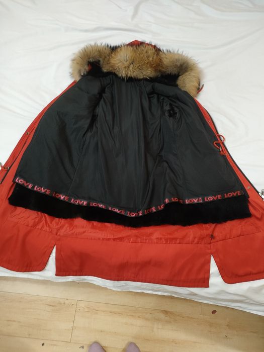 Жылы парка тренч/плащ  2в1