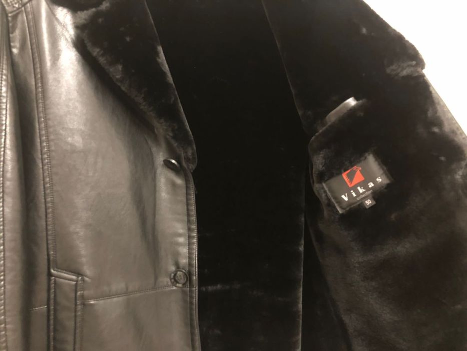 Кожаная дублёнка