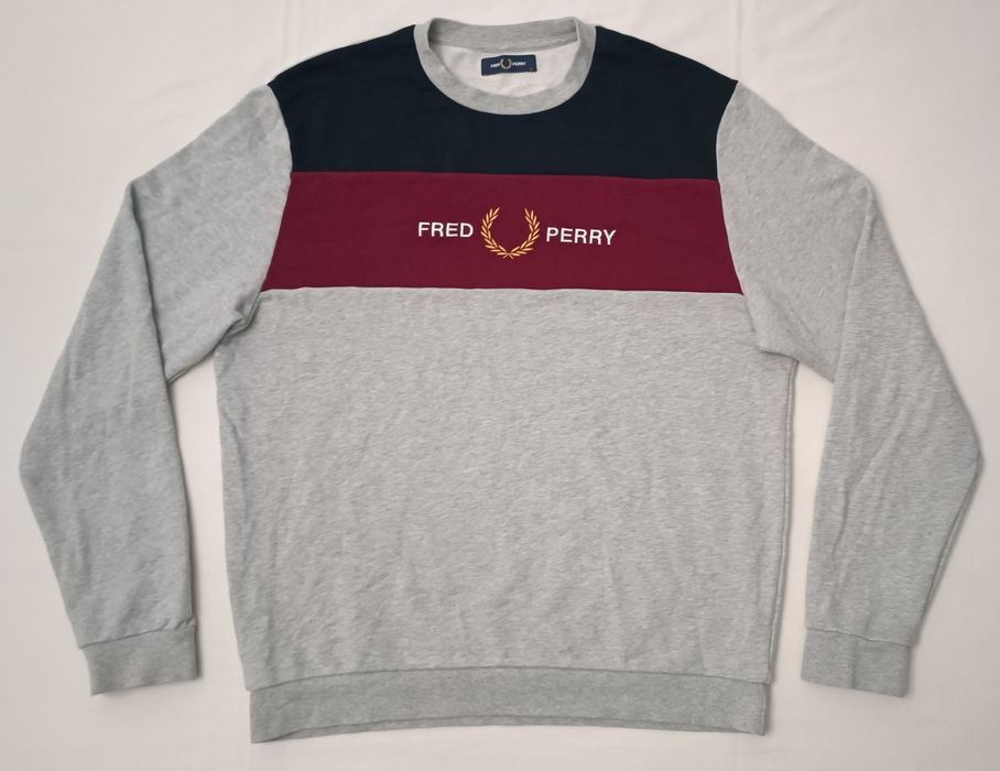 Fred Perry Sweatshirt оригинално горнище L памучен суичър горно