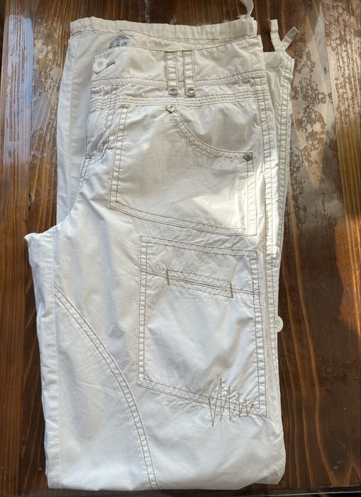 Бял дамски памучен Cargo панталон Miss Posh  - S/M