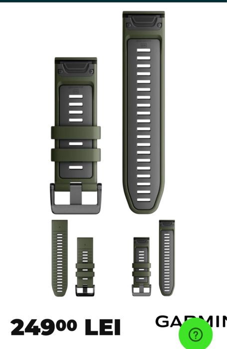 Curea ceas  silicon Garmin originală 22mm…